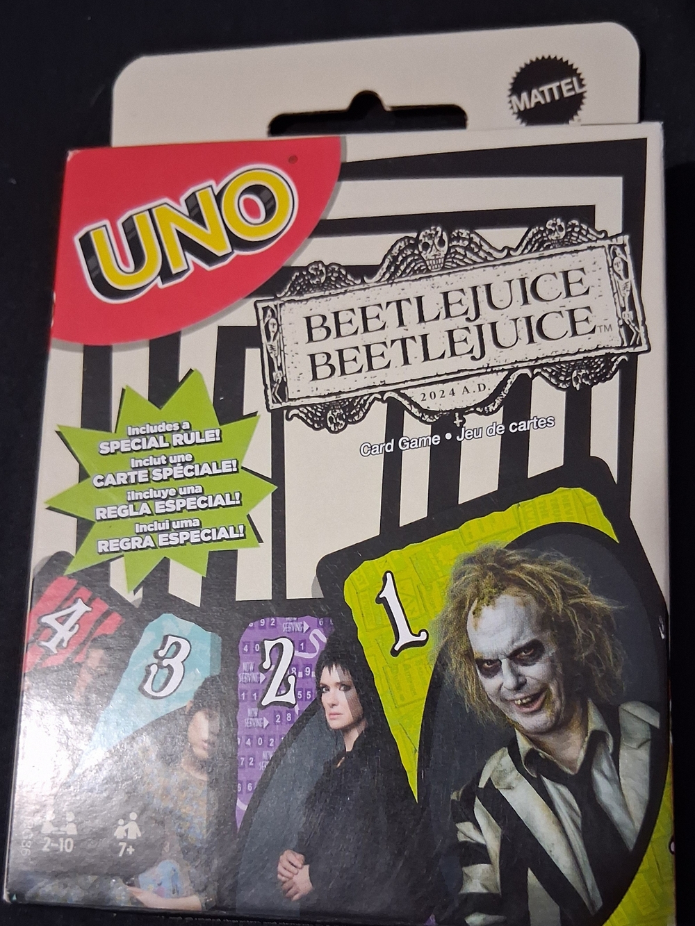 New UNO Beetlejuice Beetlejuice Card Game